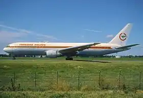 Boeing 767-300 de la Cameroun airlines.