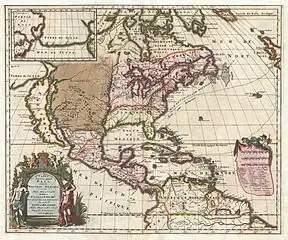 Hennepin, Map of North America (1698)