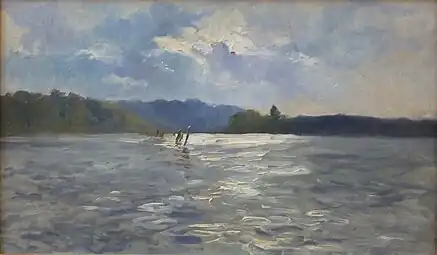 Paul Huet : La Laïta à marée haute (vers 1868-1868, musée des beaux-arts de Quimper).