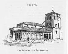Église de San Juan de los Caballeros par Pascó, vers 1884.
