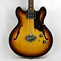 Epiphone Rivoli de 1967, inspirée par les basses Gibson.