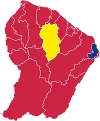 Candidat arrivé en tête au 1er tour par commune. Jean-Luc MélenchonMarine Le PenEmmanuel Macron