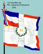 1er bataillon du 93e régiment d'infanterie de ligne à partir de 1793