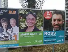 Election fribourg, affiches pour le 2ème tour au Conseil d'Etat, 2011