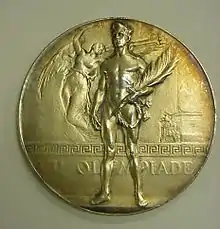 Avers de la médaille d'or.