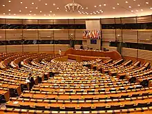Hémicycle du Parlement à Bruxelles