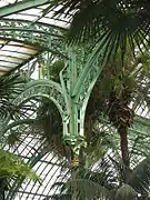 Intérieur des serres royales de Laeken.