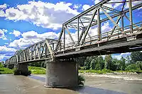 Le pont routier (Route Magistrale 27) et ferroviaire sur la Morava près de Svilajnac.