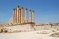 Temple d'Artémis à Jerash.