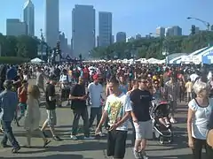 Foule durant le Taste of Chicago.
