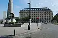 Place Poelaert, à Ixelles (Bruxelles), lieu où a eu l'arrachage de sac en début de film.