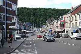 La place Joseph Thiry à Aywaille.