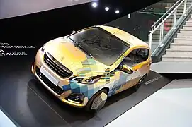 Vue de la Peugeot 108 au salon de Genève.