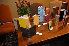 2014 11 23 exposition des artistes Atelier de reliure traditionnelle