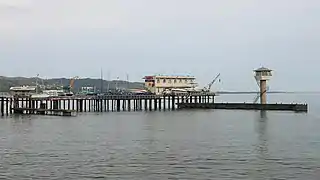 Port de plaisance sur la mer Noire à Soukhoumi.