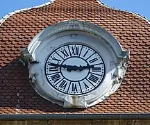 Cadrant de l'horloge.