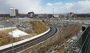 Entrée nord du tunnel Willem-Alexander à Maastricht.