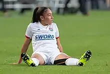 Avec l'Olympique Lyonnais en mai 2019