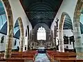 Église Saint-Thomas-de-Cantorbéry de Landerneau ː vue intérieure d'ensemble.