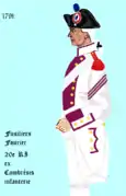 20e régiment d'infanterie de ligne de 1791 à 1793