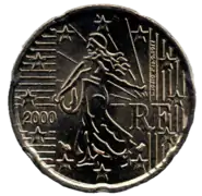 20 centimes d'euro.