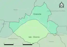 Carte en couleur présentant le(s) SAGE couvrant le territoire communal