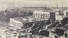 Le laboratoire de biologie marine de Concarneau en 1859 (gravure).