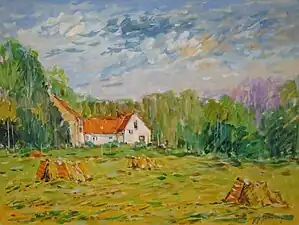 Paysage Picard, Peinture par Guy Le Gendre