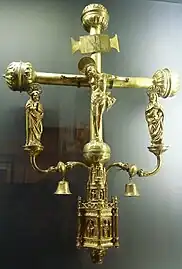 Croix de procession de Trégourez dans le Finistère.