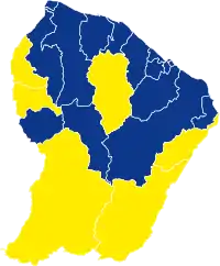 Candidat arrivé en tête au 2d tour par commune. Marine Le PenEmmanuel Macron