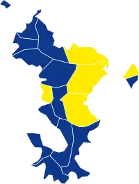 Candidat arrivé en tête au 2d tour par commune. Marine Le PenEmmanuel Macron