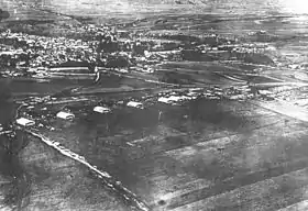Vue aérienne en 1918.