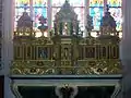 Plougasnou : église paroissiale Saint-Pierre, intérieur, le maître-autel (XVIIe siècle)