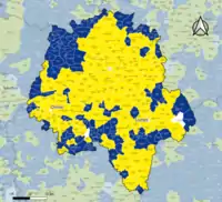 Candidat arrivé en tête au 2d tour par commune. Emmanuel MacronMarine Le PenÉgalité