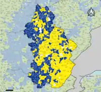 Candidat arrivé en tête au 2d tour par commune. Emmanuel MacronMarine Le PenÉgalité