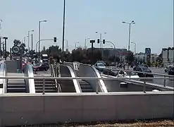 L'un des deux accès.