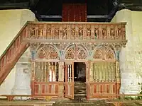 Chapelle Saint-Nicolas de Priziac : le jubé.