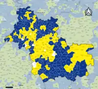 Candidat arrivé en tête au 2d tour par commune. Emmanuel MacronMarine Le PenÉgalité