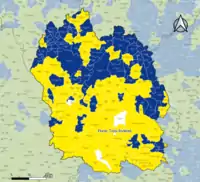 Candidat arrivé en tête au 2d tour par commune. Emmanuel MacronMarine Le PenÉgalité