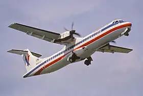 Un ATR 72 d'American Eagle, semblable à celui impliqué dans l'accident.