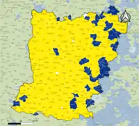 Candidat arrivé en tête au 2d tour par commune. Emmanuel MacronMarine Le PenÉgalité