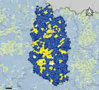 Candidat arrivé en tête au 2d tour par commune. Emmanuel MacronMarine Le PenÉgalité