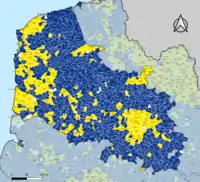 Candidat arrivé en tête au 2d tour par commune. Emmanuel MacronMarine Le PenÉgalité