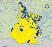 Candidat arrivé en tête au 2d tour par commune. Emmanuel MacronMarine Le PenÉgalité