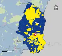 Candidat arrivé en tête au 1er tour par commune. Emmanuel MacronMarine Le PenJean-Luc MélenchonDeux à égalité