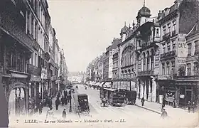 Rue Nationale vers 1900