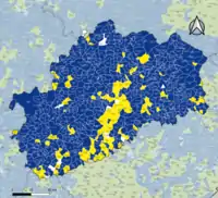 Candidat arrivé en tête au 2d tour par commune. Emmanuel MacronMarine Le PenÉgalité