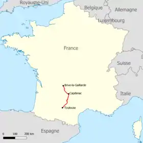 Voir la carte de la ligne.