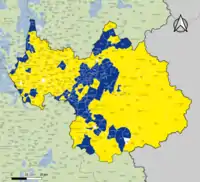 Candidat arrivé en tête au 2d tour par commune. Emmanuel MacronMarine Le PenÉgalité