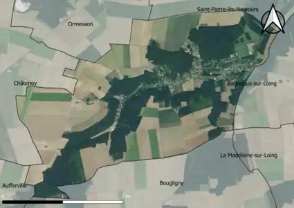 Carte orhophotogrammétrique de la commune.